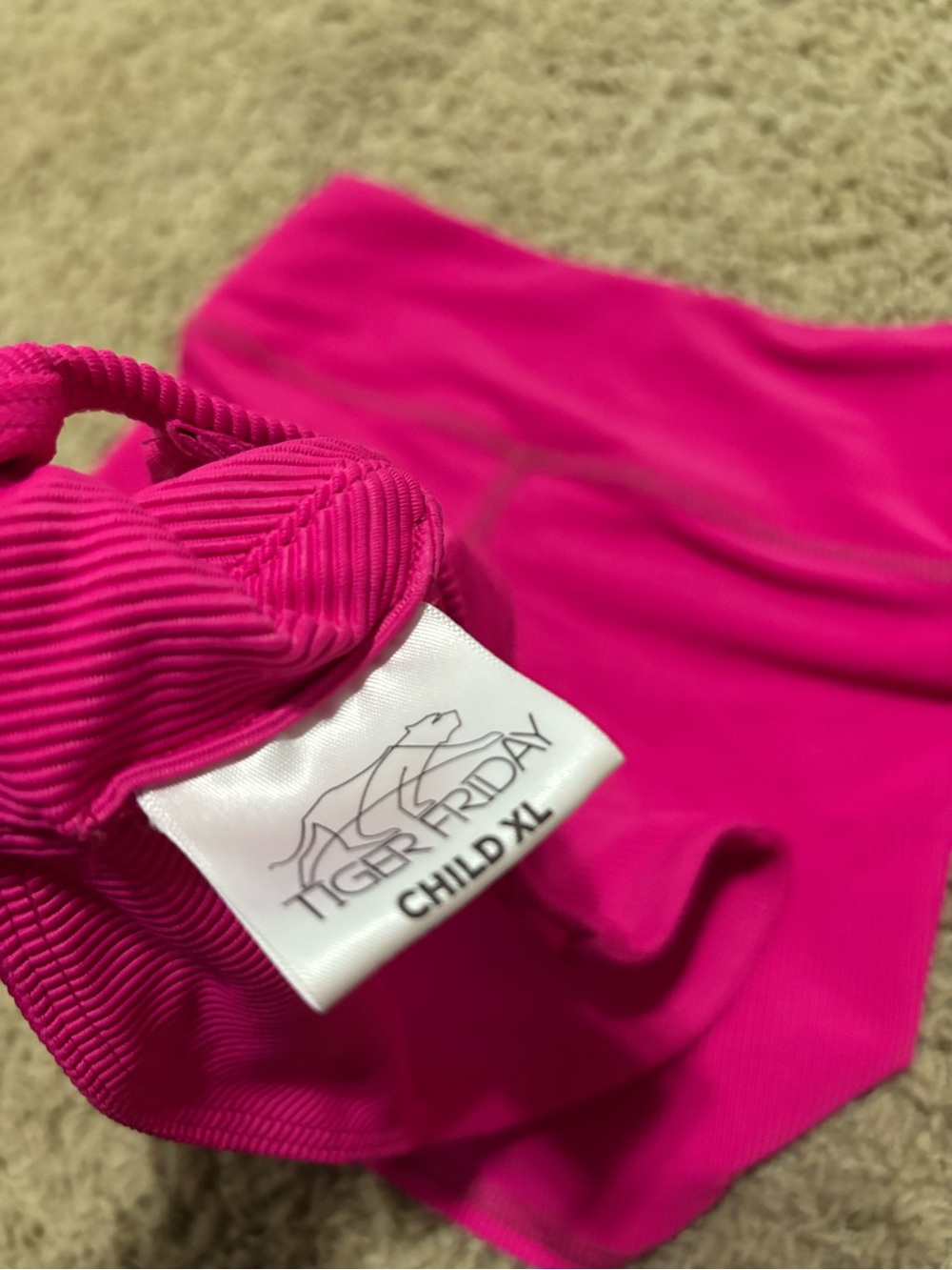 Tiger Friday Hot Pink Ribbed Set - Picture 5 of 6